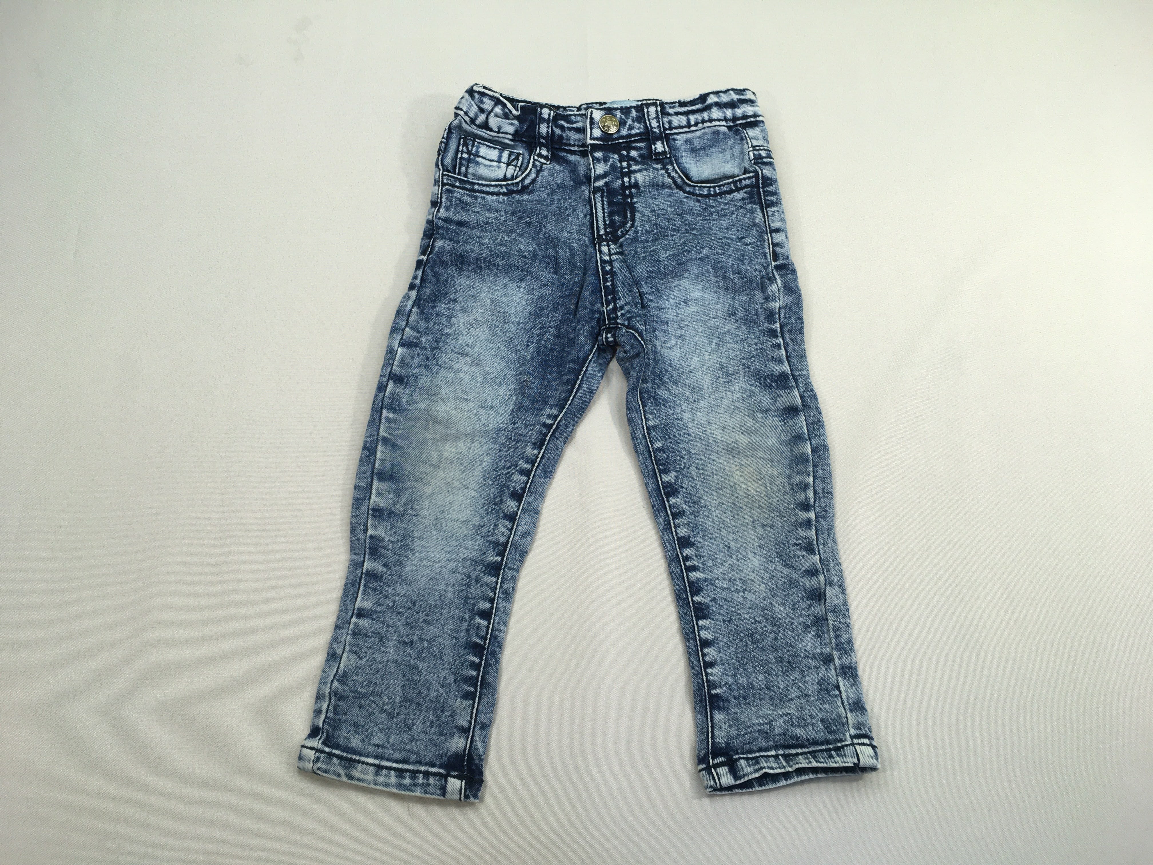 Jeans effet délavé