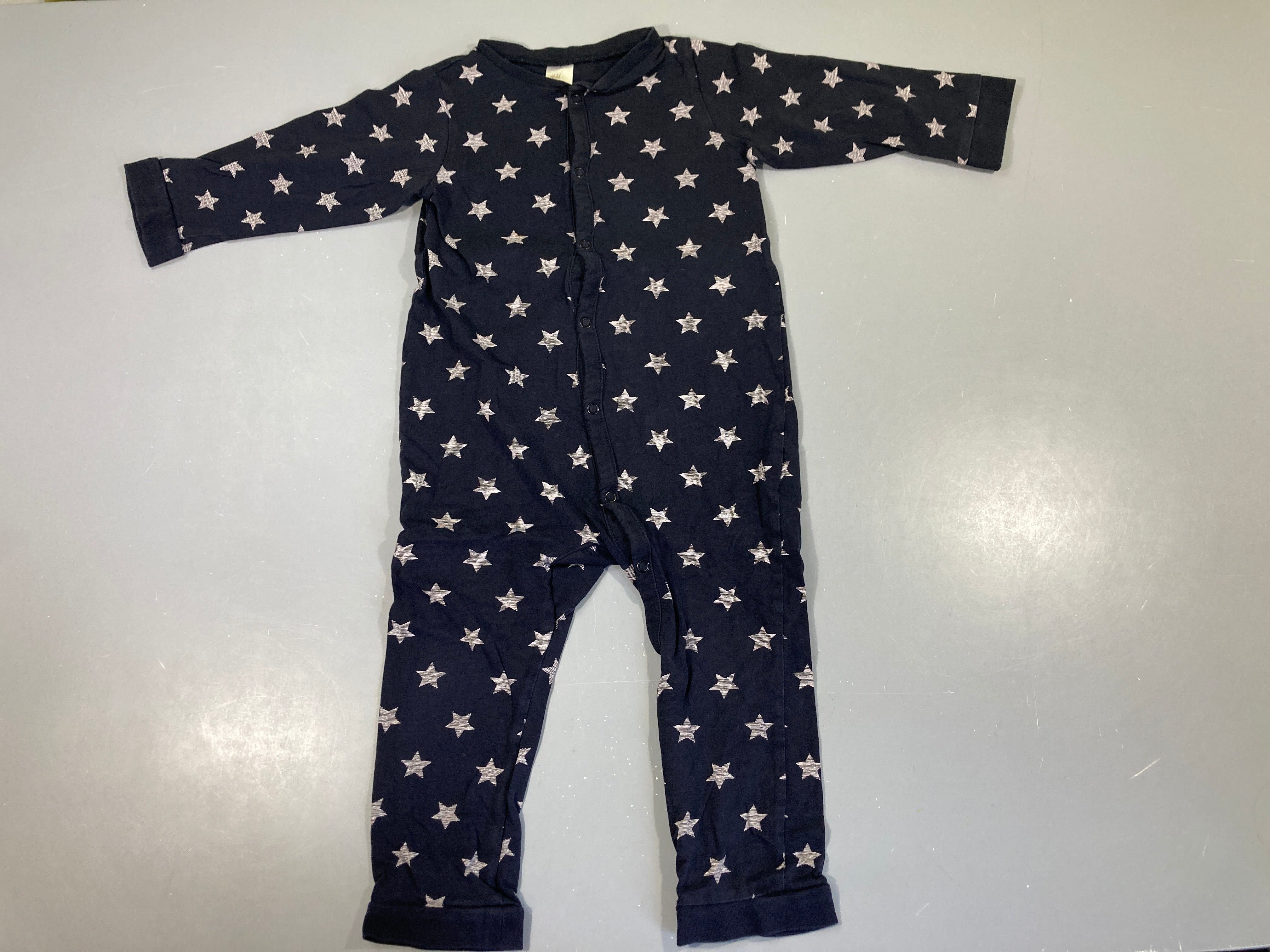 Combinaison jersey beu marine étoiles