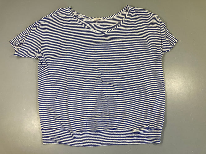 Pull grossesse et allaitement rayé blanc/bleu, moins cher chez Petit Kiwi