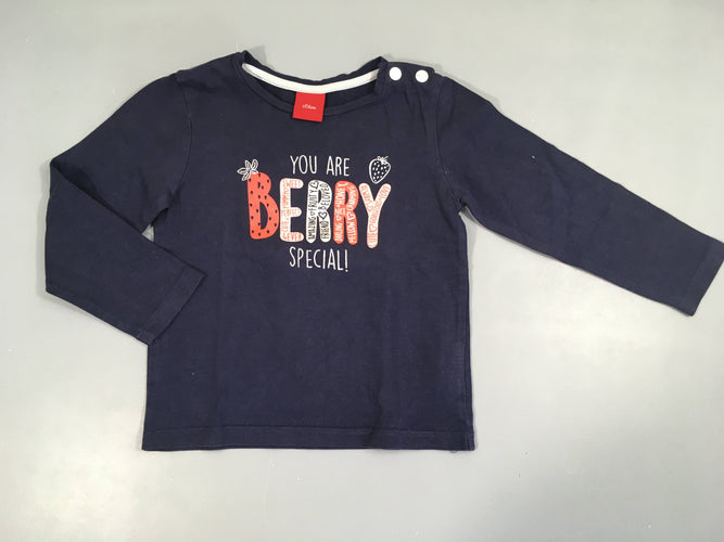 T-shirt m.l bleu foncé Berr.y, moins cher chez Petit Kiwi