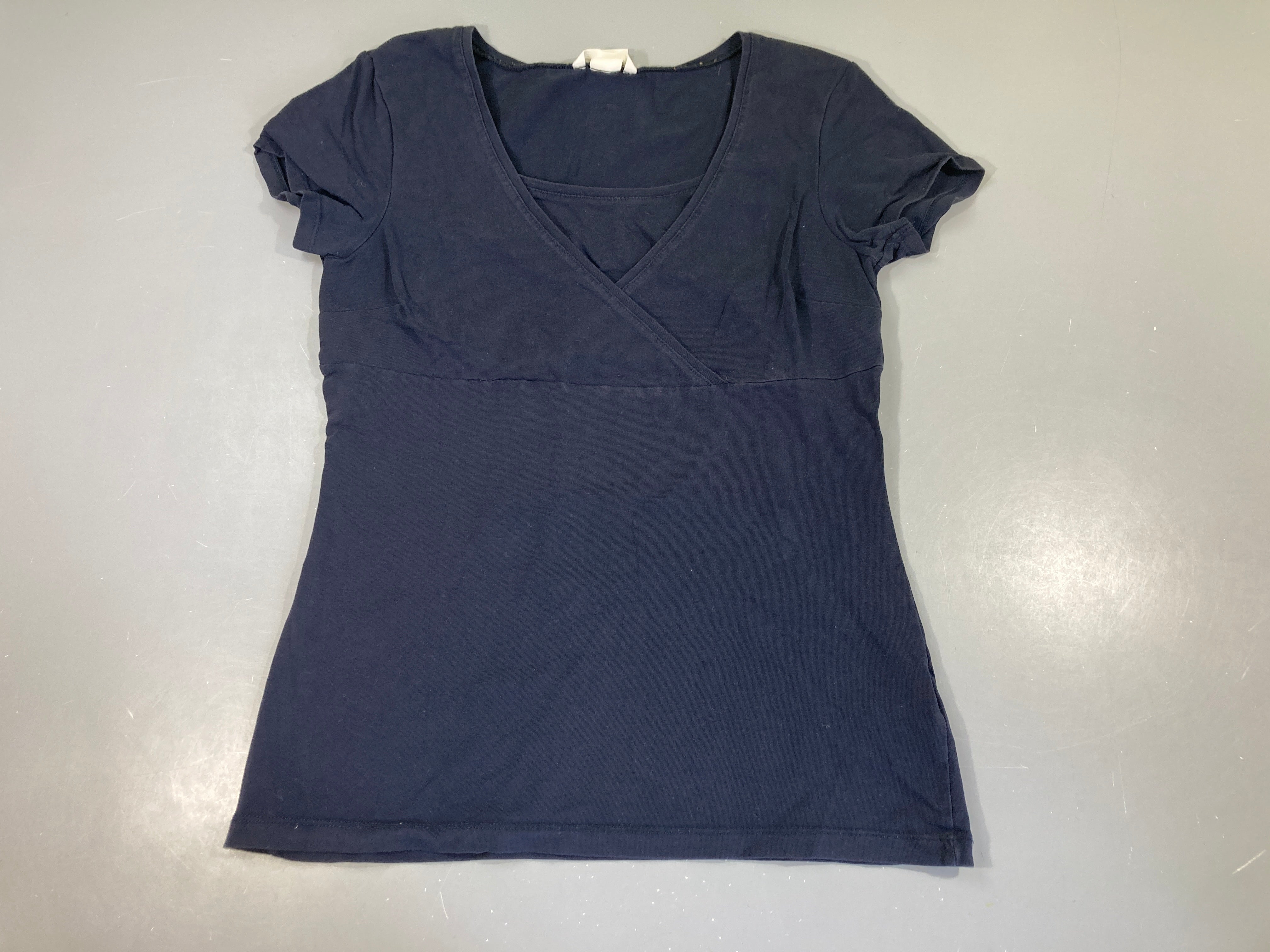 T-shirt m.c d'allaitement bleu marine