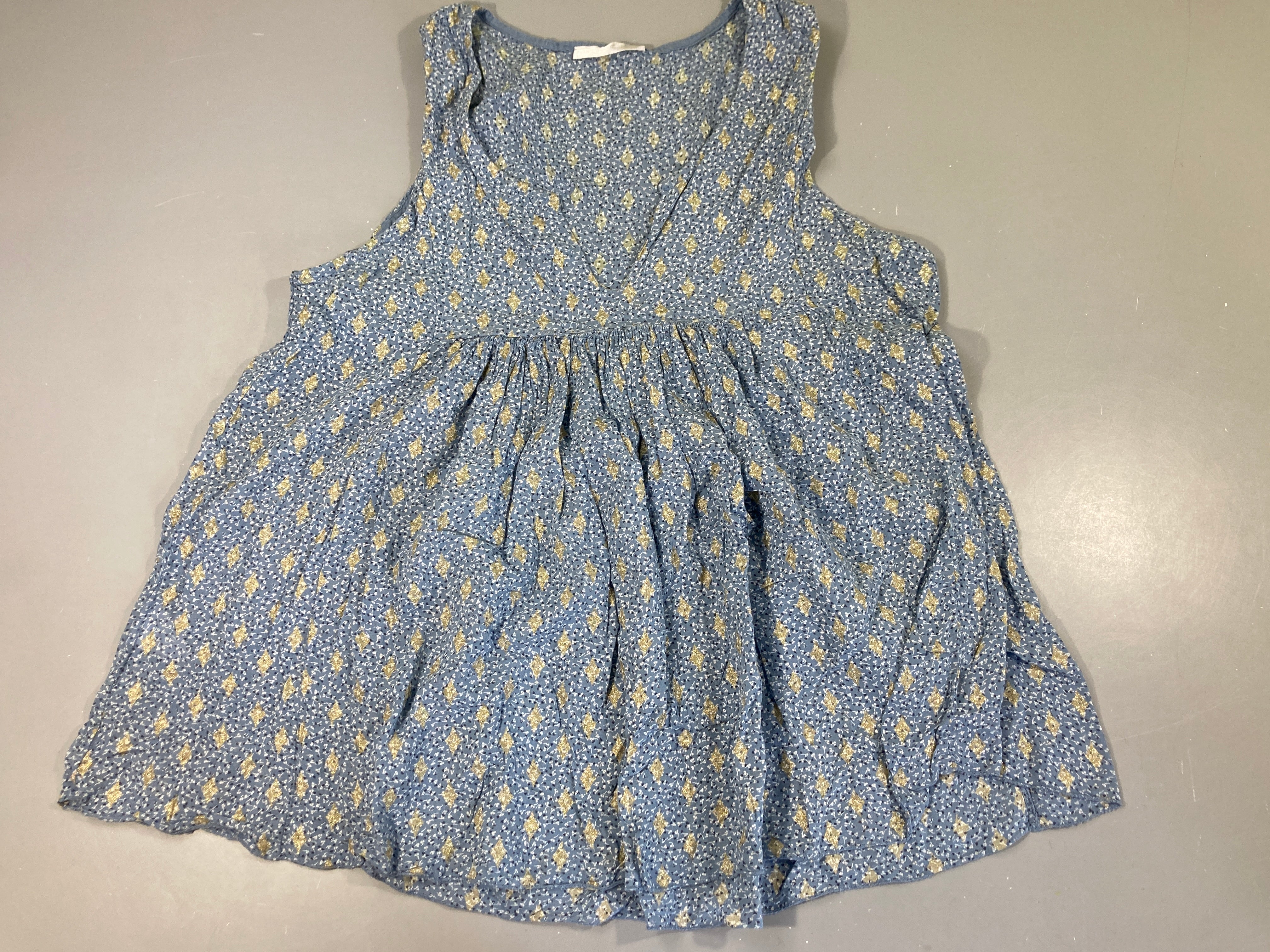 Blouse s.m bleu/doré