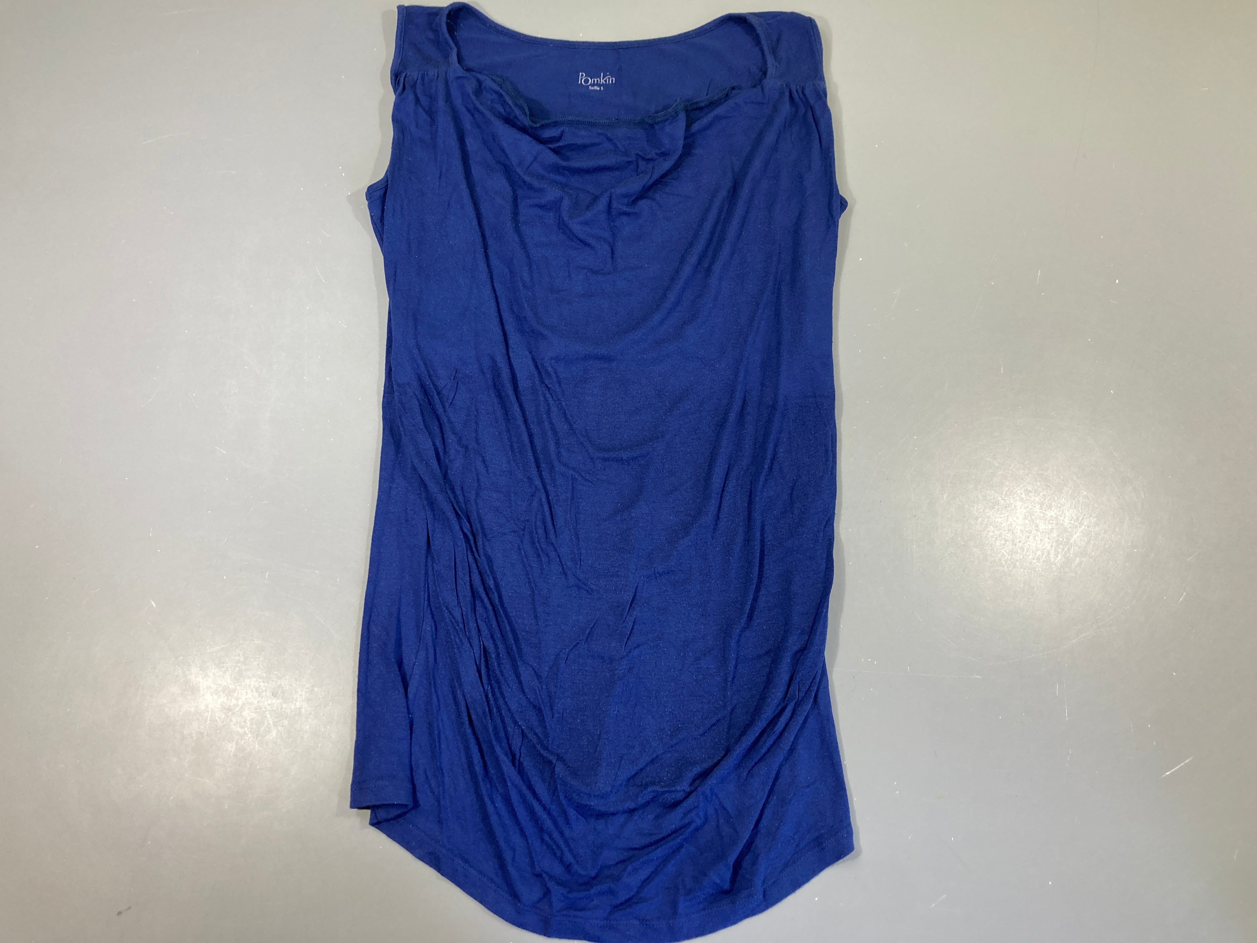 T-shirt m.c fluide bleu motifs
