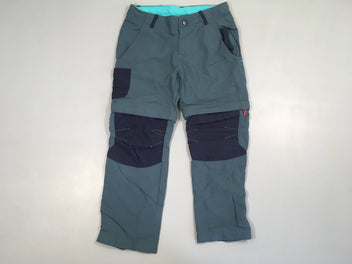Pantalon modulable de randonnée bleu