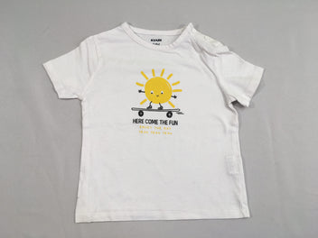 T-shirt m.c blanc soleil