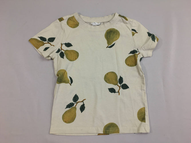 T-shirt m.c beige poires, moins cher chez Petit Kiwi