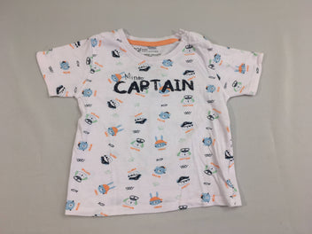 T-shirt m.c blanc mini captain
