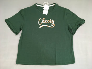 NEUF T-shirt m.c vert Cheerayé