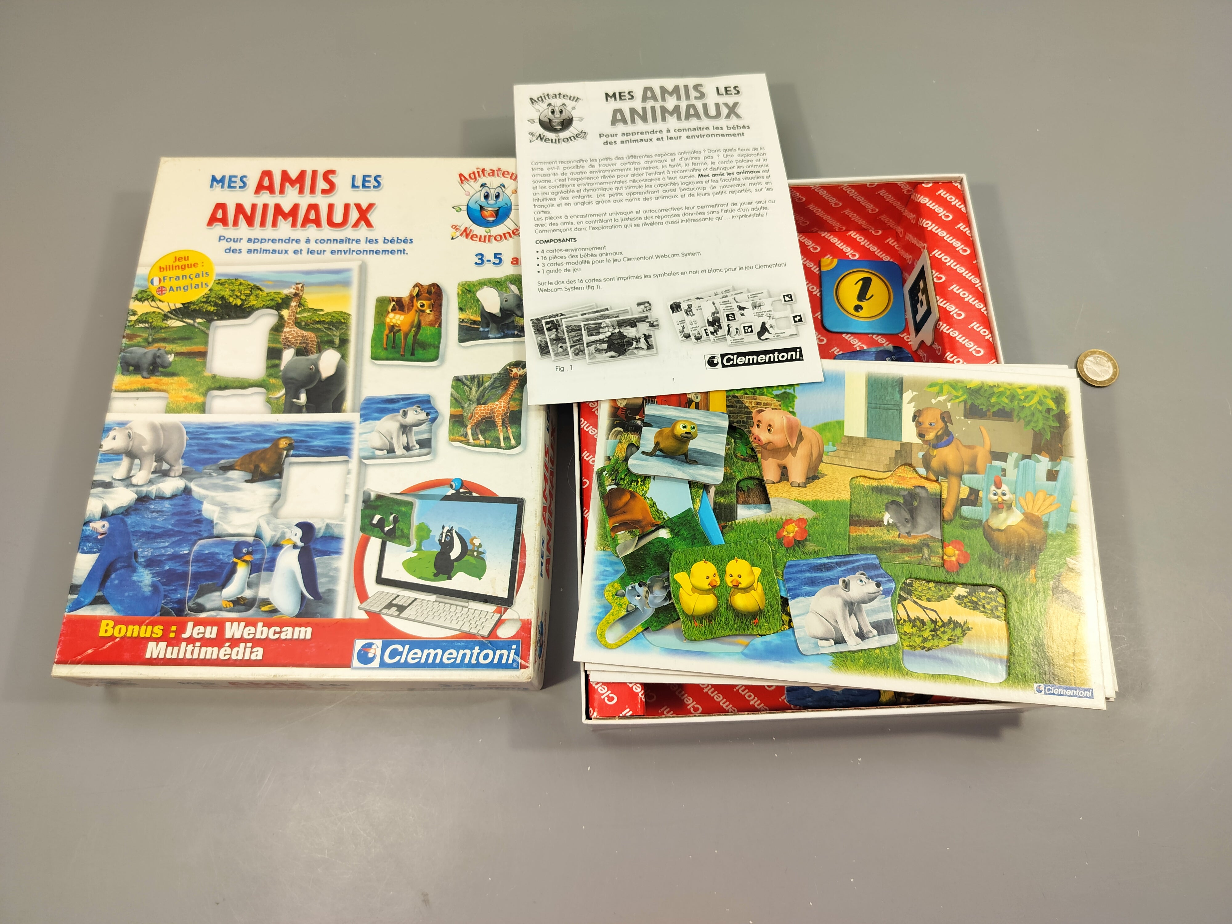 Complet Mes amis les animaux , jeux bilingue 