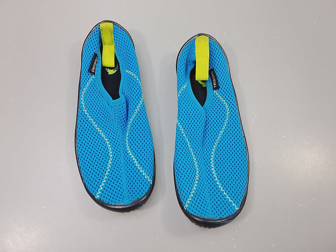 Sandales d'eau bleu et vert "Tribord" ,32-33, moins cher chez Petit Kiwi