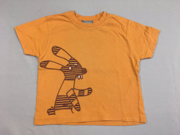 T-shirt m.c orange lapin