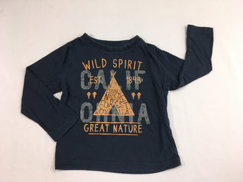 T-shirt m.l bleu foncé wild spirit