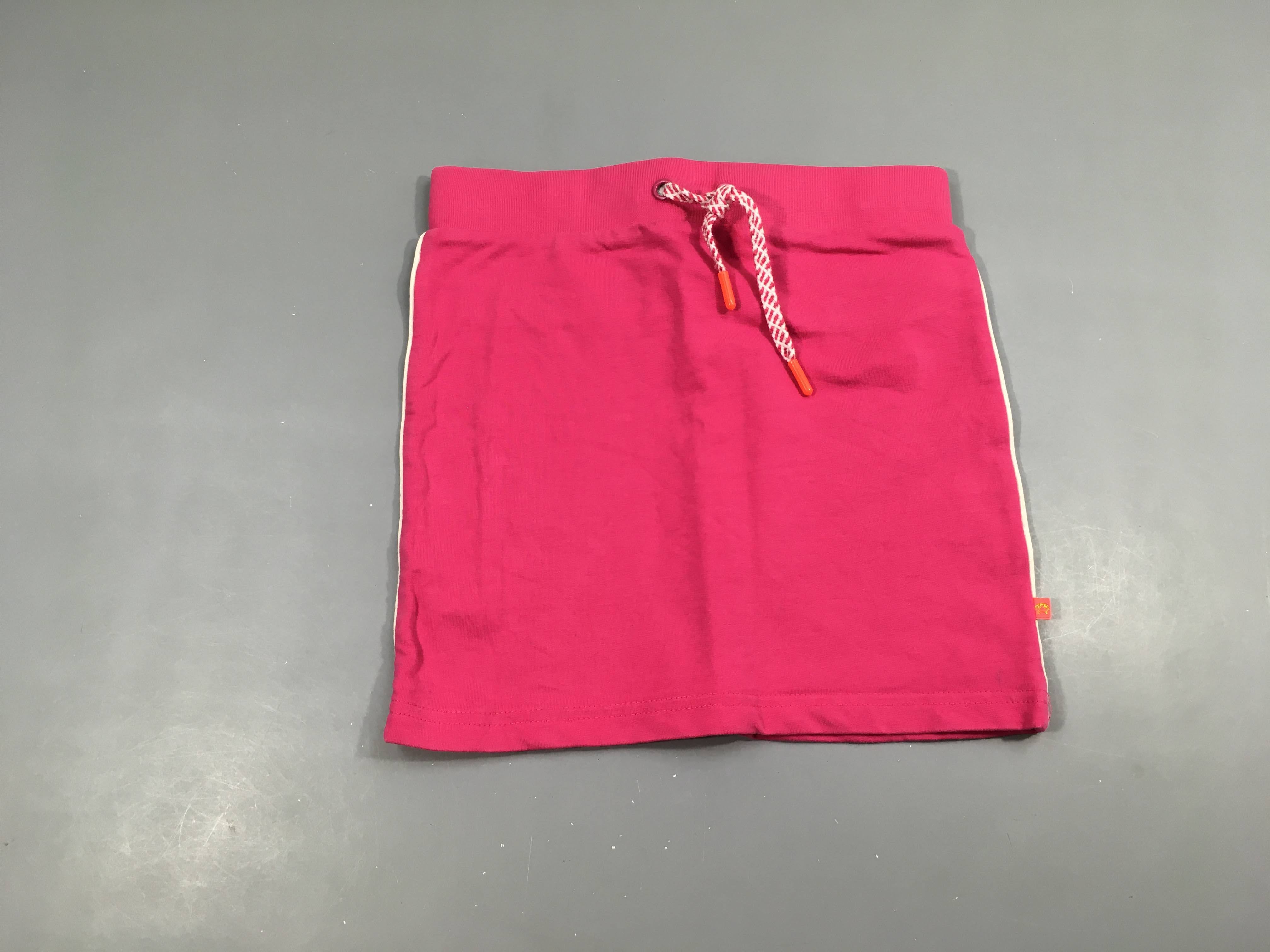 Jupe molleton fuchia taille élastique