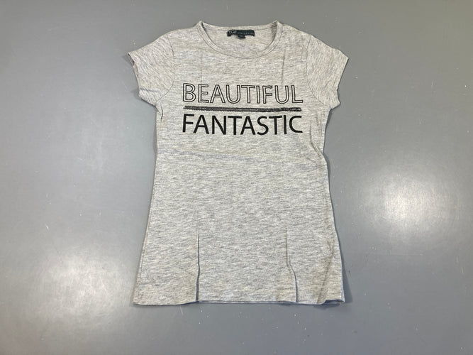 T-shirt m.c gris chiné Beautiful, moins cher chez Petit Kiwi