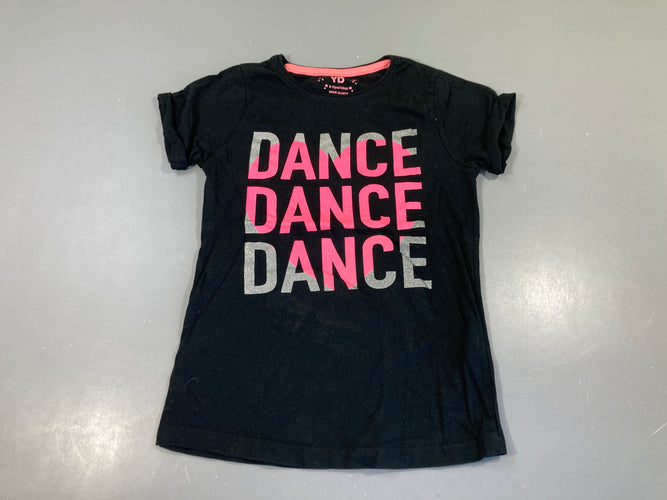 T-shirt m.c noir rose Dance, moins cher chez Petit Kiwi