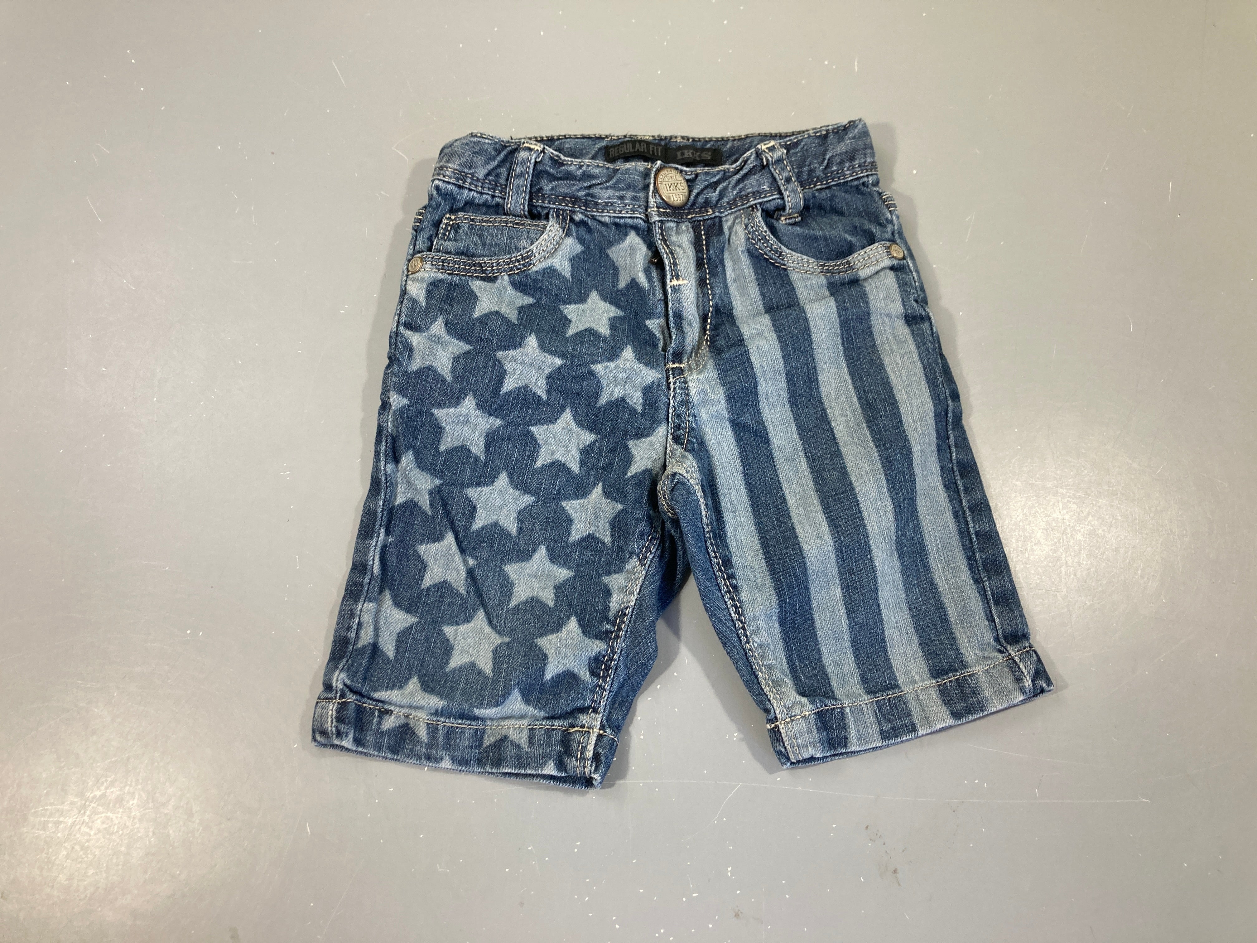 Bermuda en jean Regular Fit Ligné/étoiles