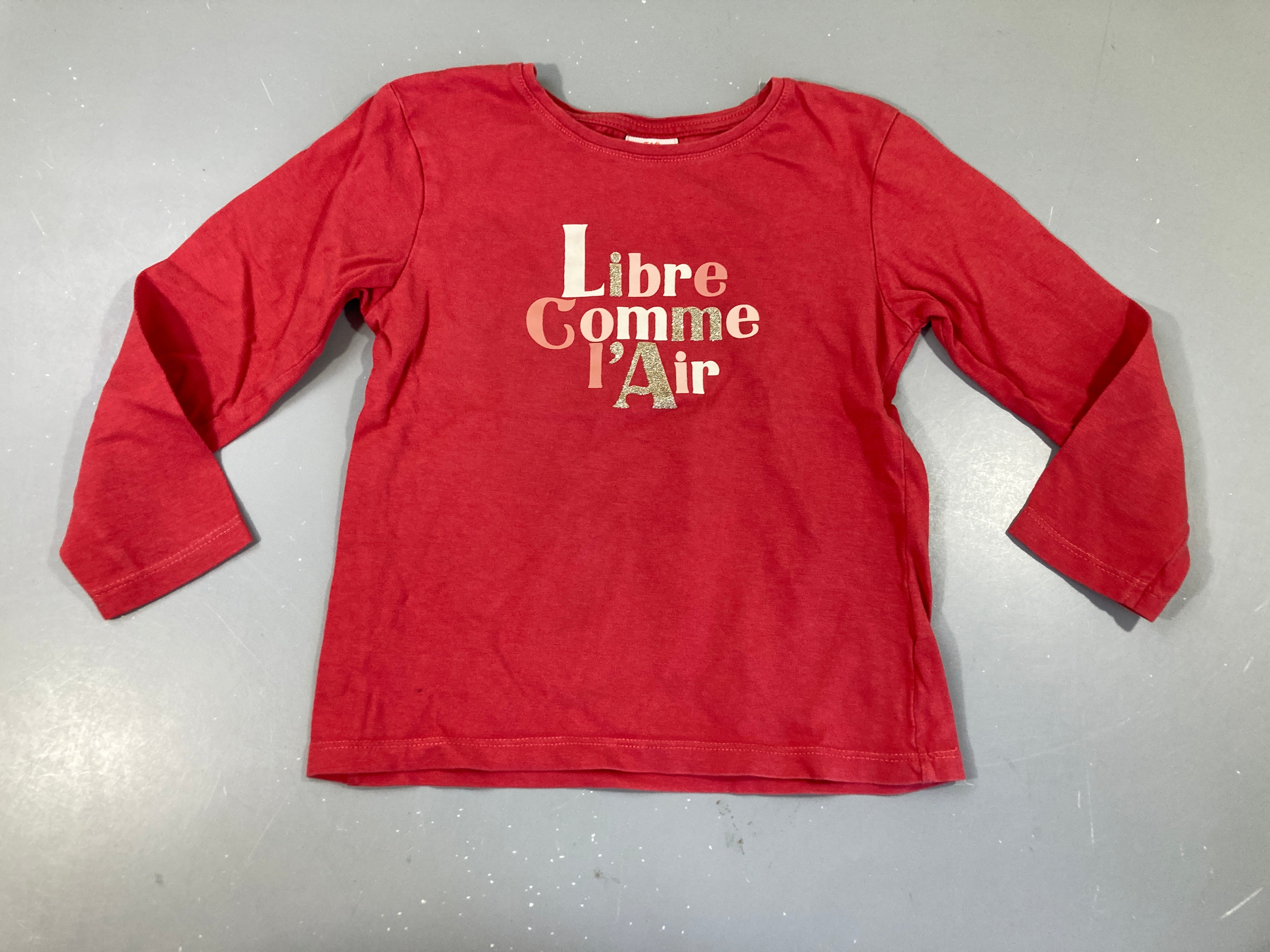 T-shirt m.l rose foncé Libre