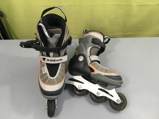Roller gris/orange B-SQUARE-chassis alu-Griffures, moins cher chez Petit Kiwi