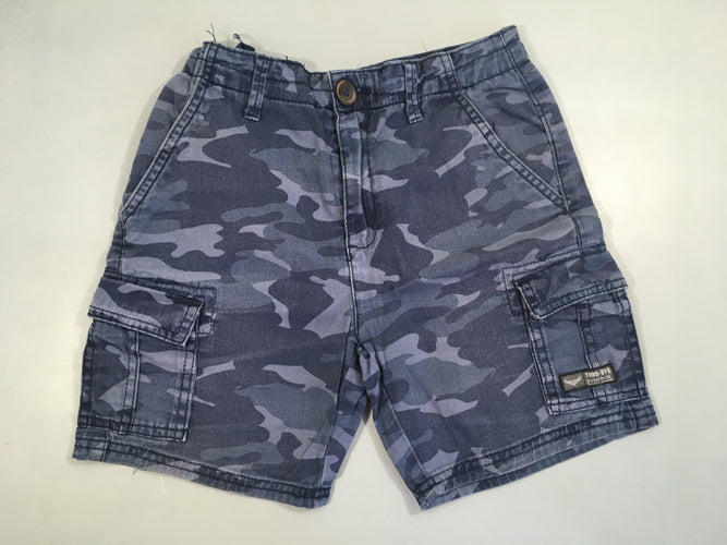 Bermuda camouflage bleu-Délavé, moins cher chez Petit Kiwi
