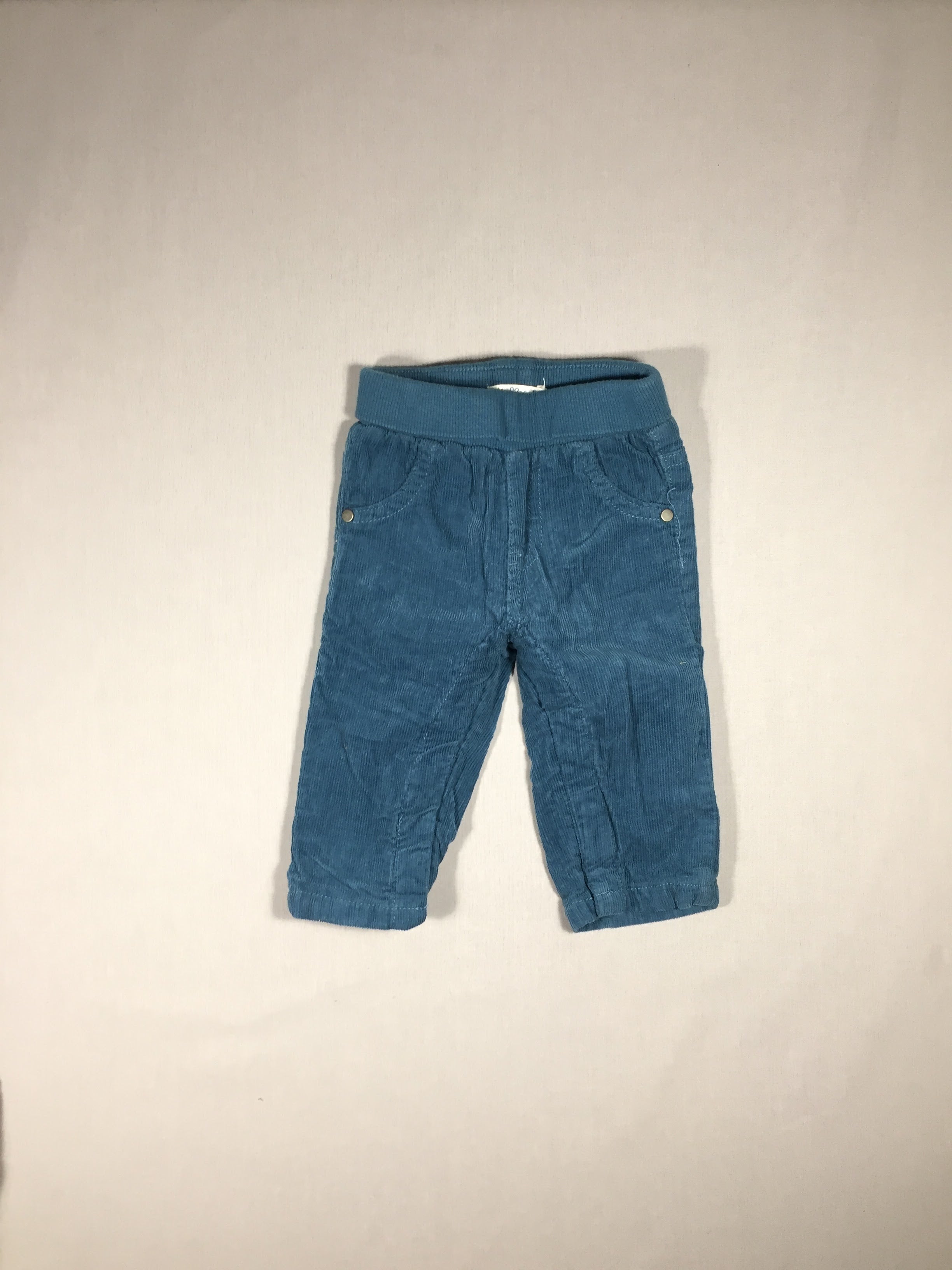 Pantalon velours côtelé - bleu bouteille