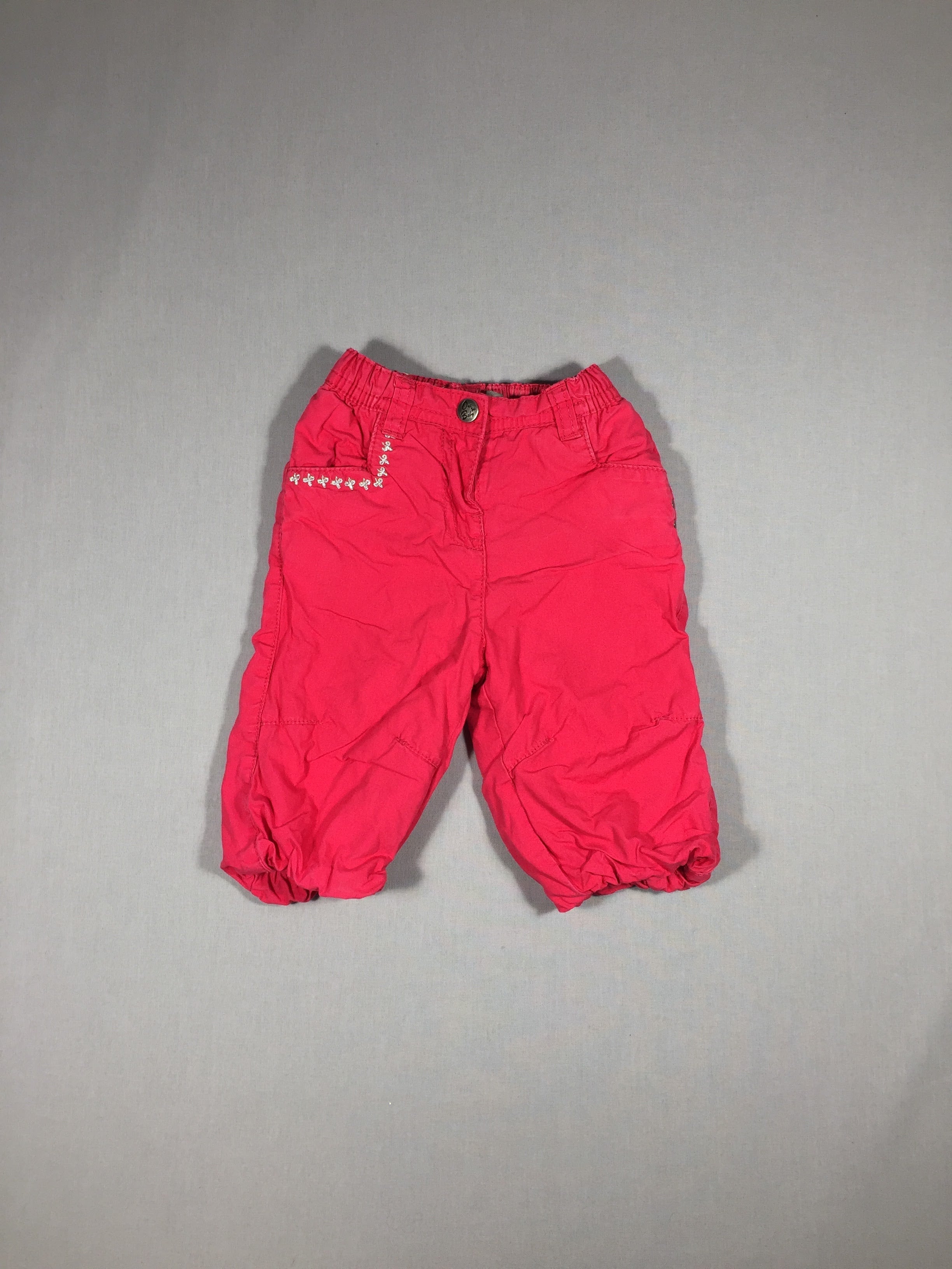 Pantalon fushia doublé polar effet boule