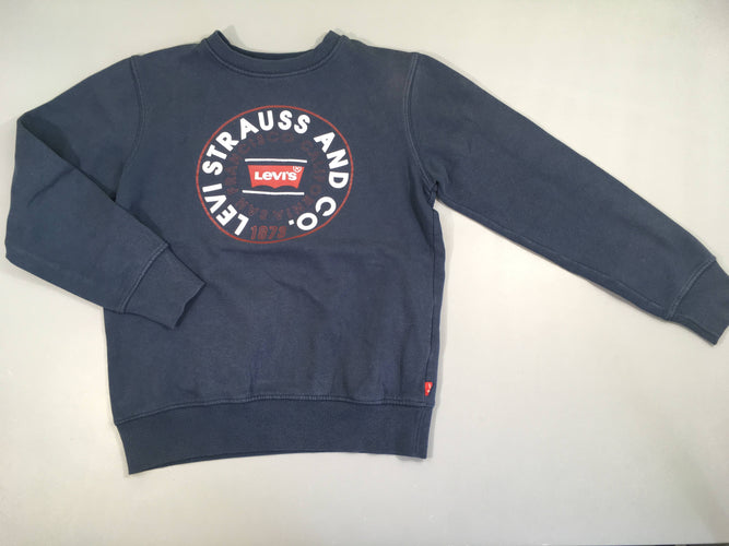 Sweat bleu Levi's Légèrement bouloché, moins cher chez Petit Kiwi