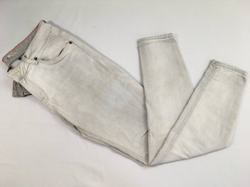 Jeans soft skinny gris clair, taille 30