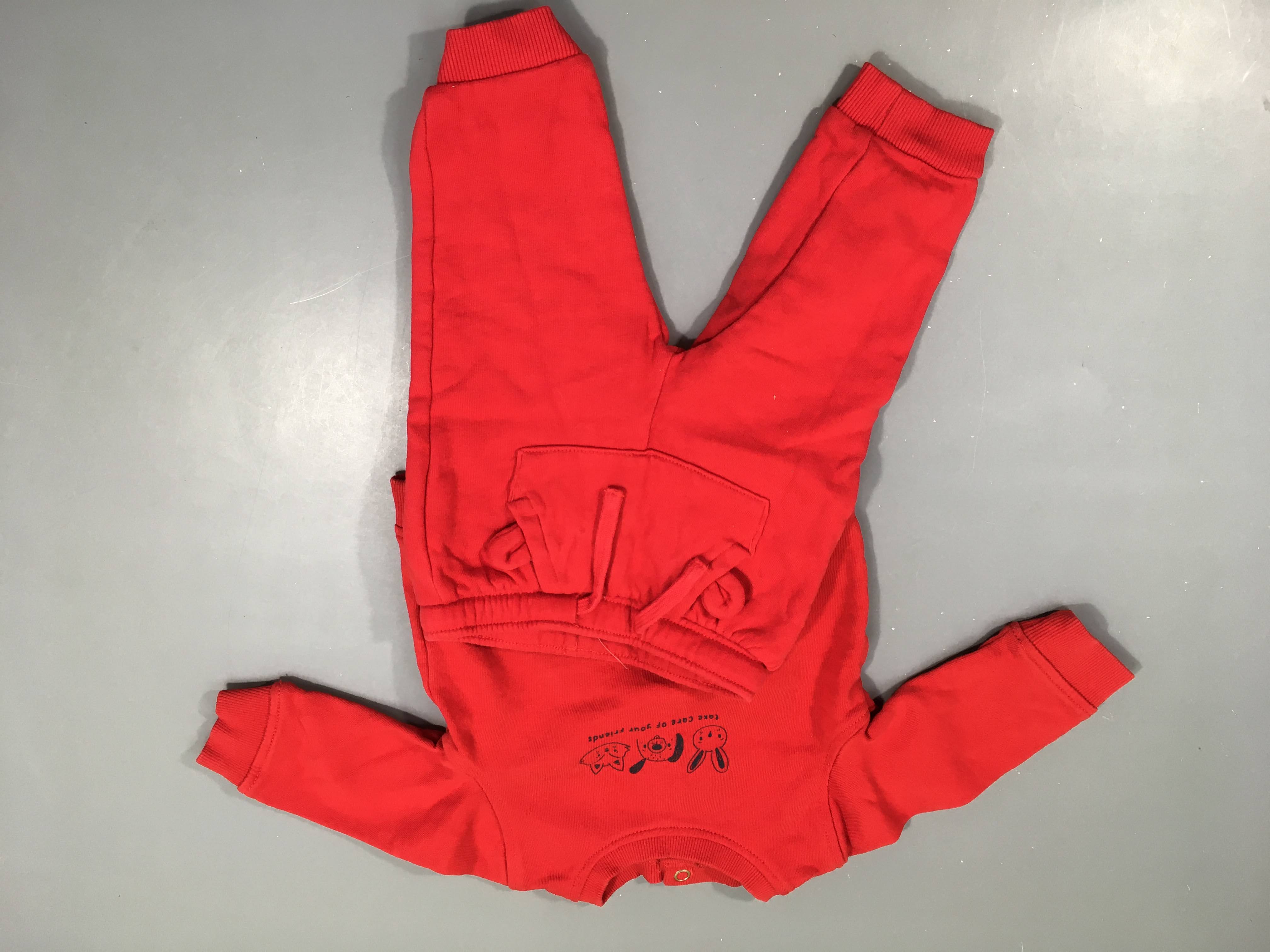 Ensemble jogging rouge