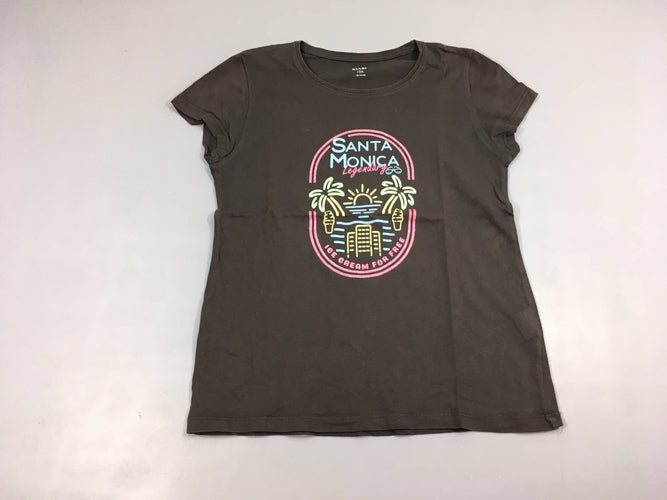 T-shirt m.c brun foncé Santa Monica, moins cher chez Petit Kiwi