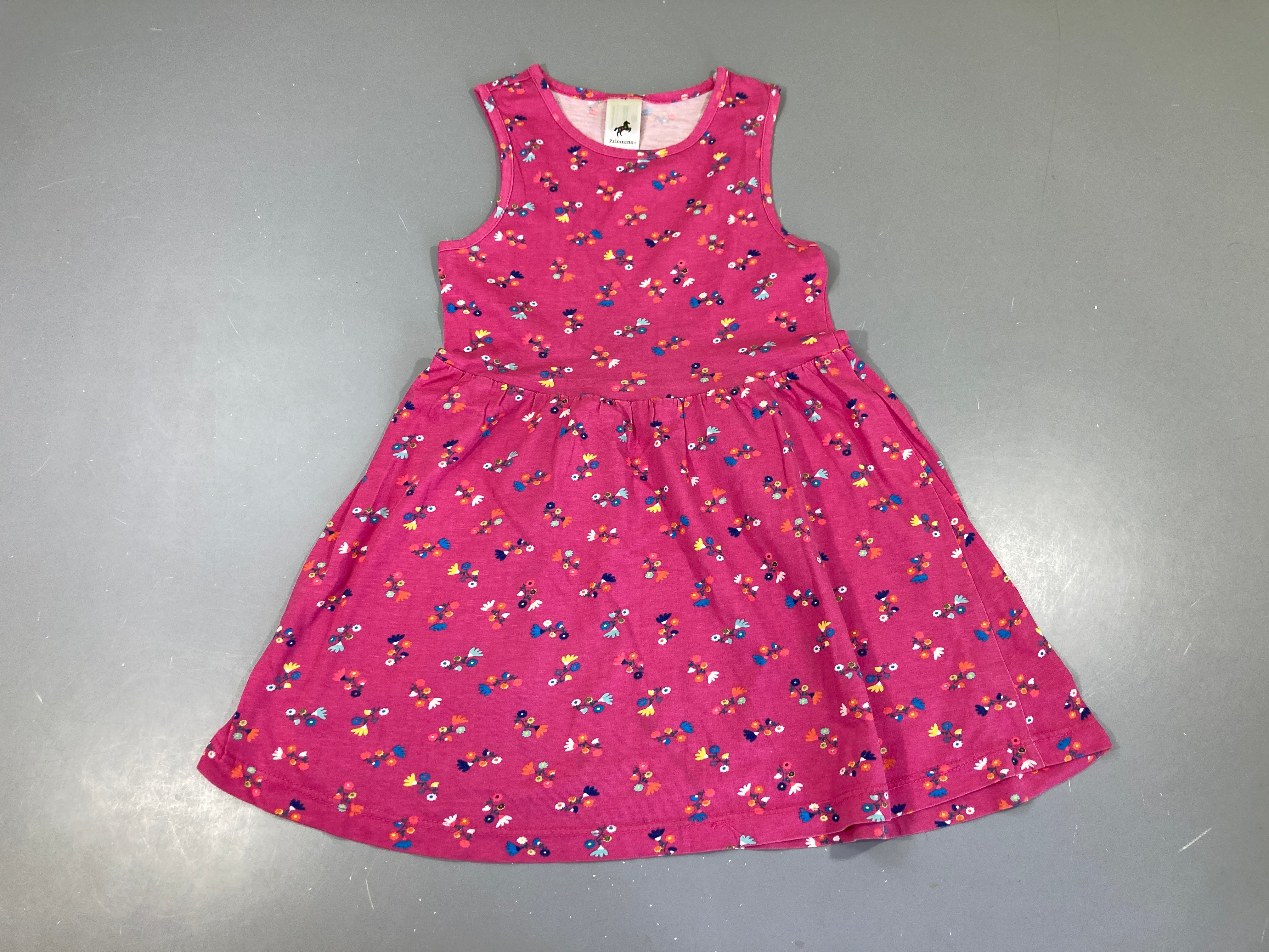 Robe s.m jersey rose fleurie