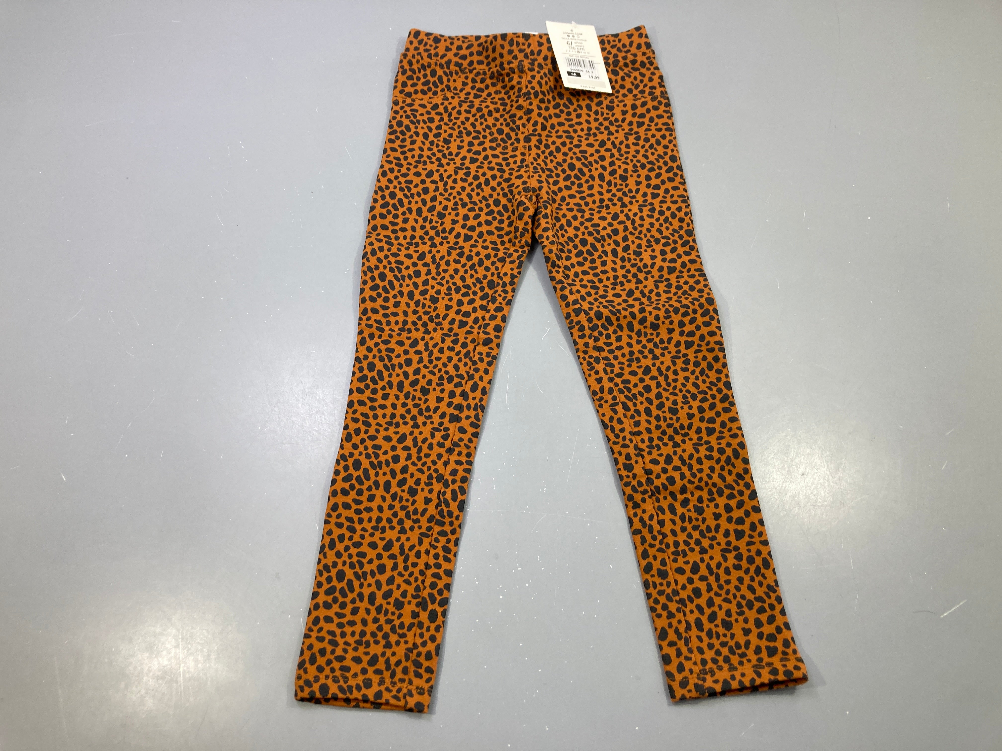 NEUF Tregging camel léopard noir