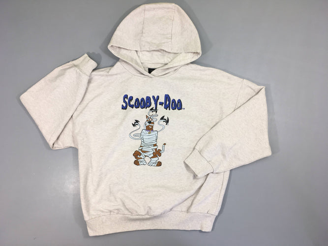 Sweat à capuche gris  clair chiné Scooby-Doo, moins cher chez Petit Kiwi