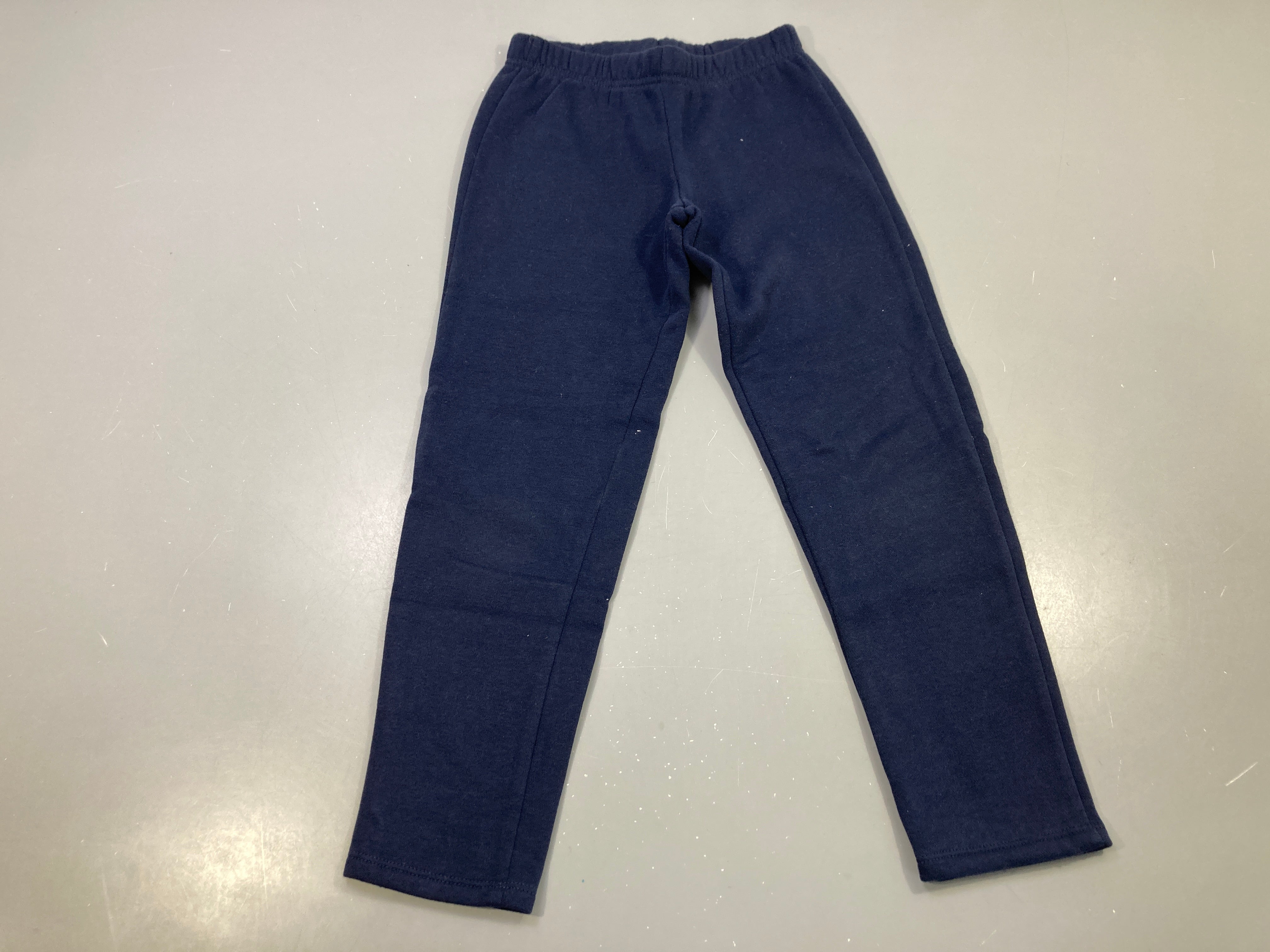 Pantalon molleton bleu marine uni, taille élastique