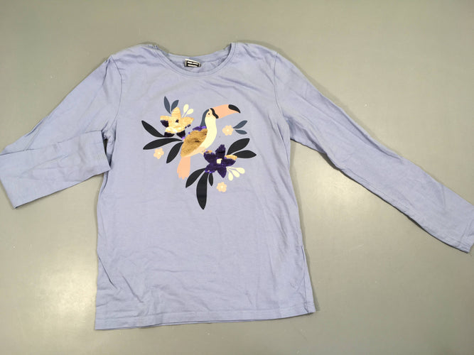 T-shirt m.l bleu pélican sequins, moins cher chez Petit Kiwi
