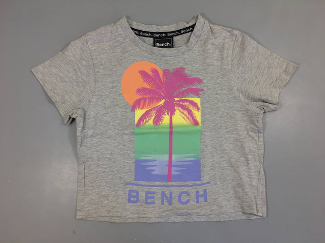T-shirt m.c gris palmier Bench, moins cher chez Petit Kiwi