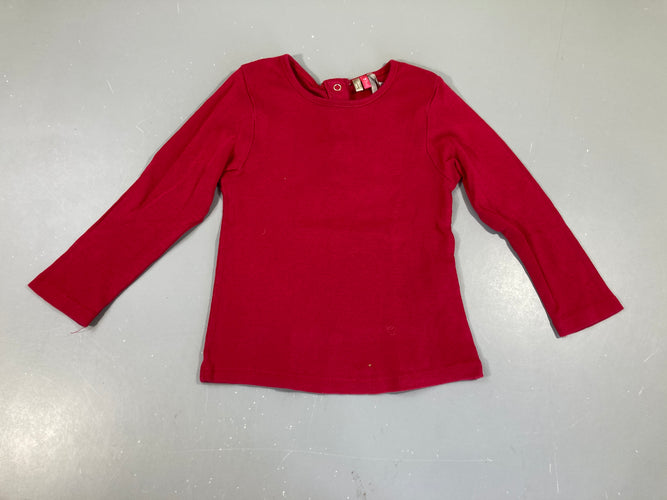 T-shirt m.l rouge minis motifs ajourés, moins cher chez Petit Kiwi