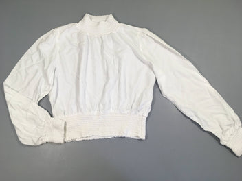Blouse blanche col montant s.mocks