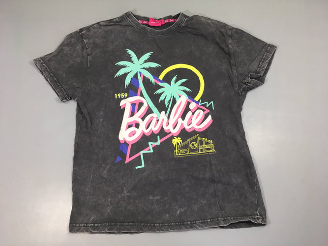 T-shirt m.c gris effet délavé Bar.bie, moins cher chez Petit Kiwi