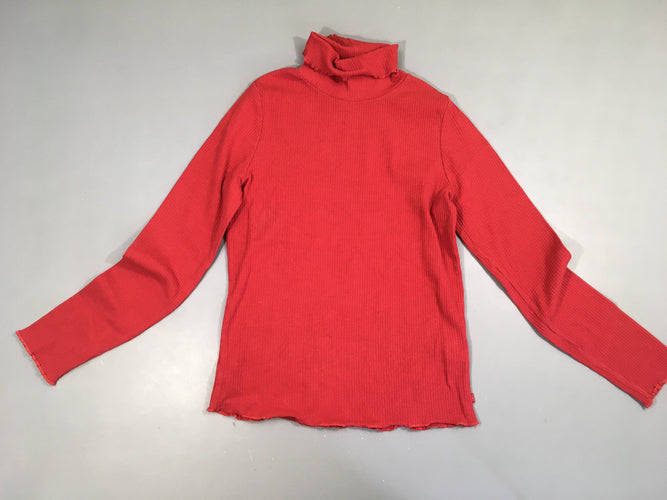 T-shirt m.l col roulé côtelé rouge, moins cher chez Petit Kiwi