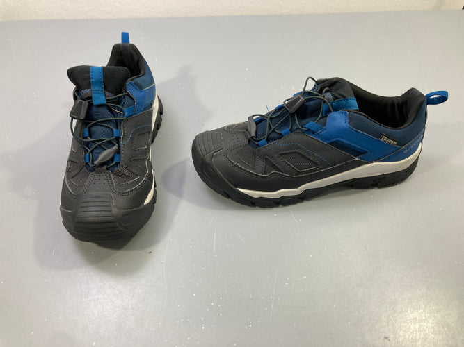 Baskets noir et bleu imperméables, laçage rapide, Quechua, 38, moins cher chez Petit Kiwi
