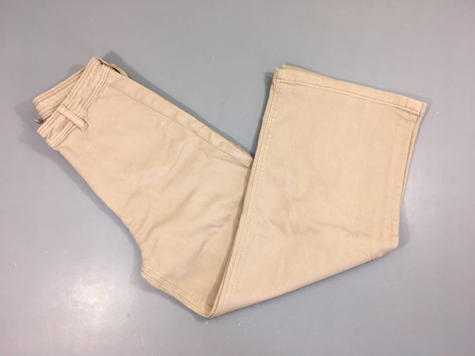 Pantalon beige jambes larges, moins cher chez Petit Kiwi