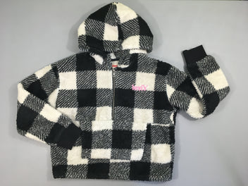 Gilet zippé à capuche à carreaux noir-blanc Levis-A rafraîchir