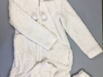 Surpyjama peluche blanc irisé Licorne