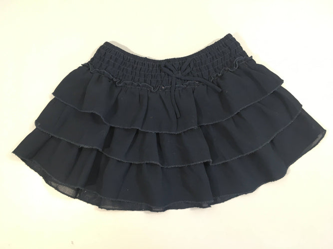 Jupe à volants tulles bleu marine, moins cher chez Petit Kiwi