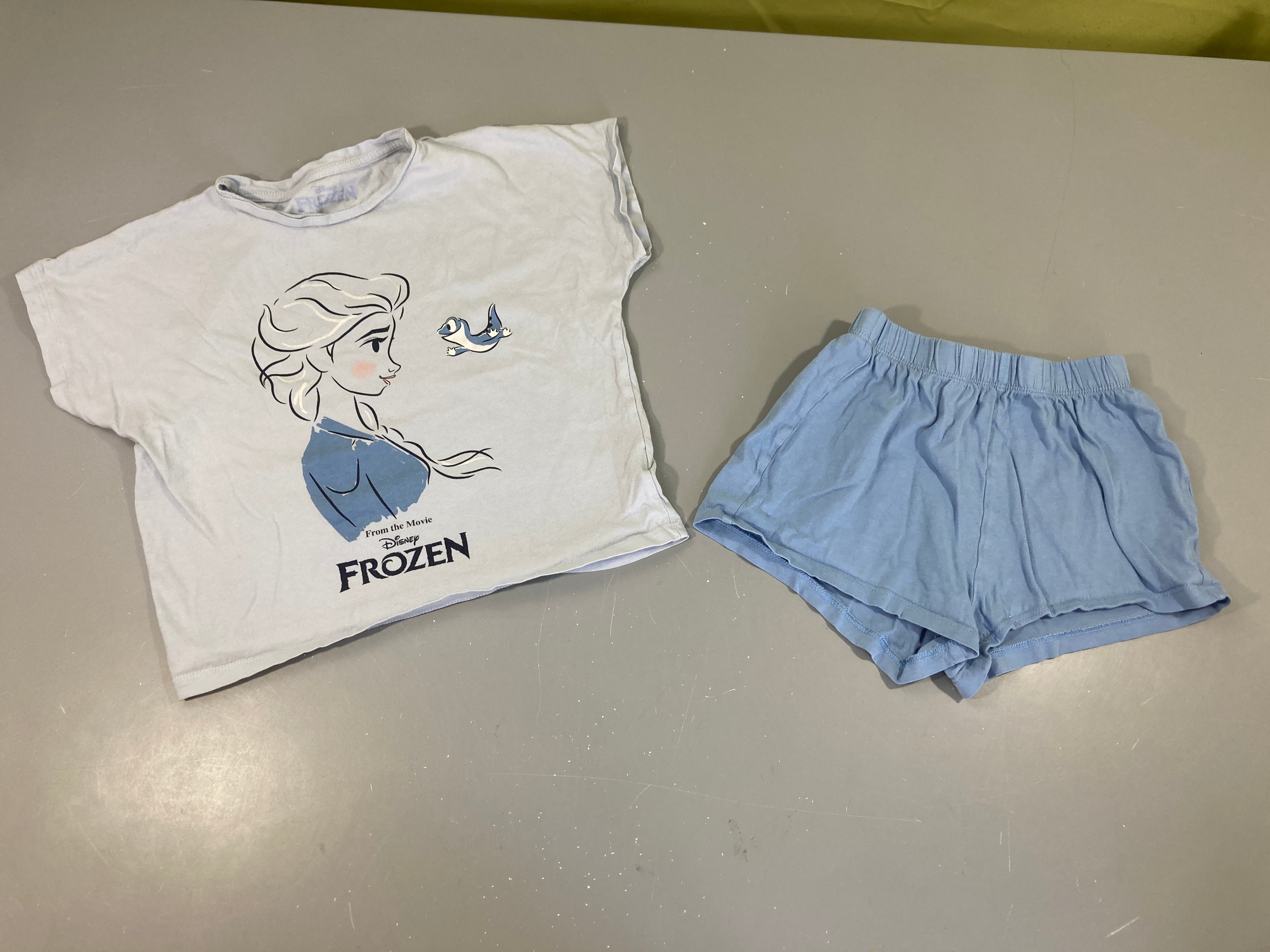 Pyjashort 2pcs jersey bleu Frozen