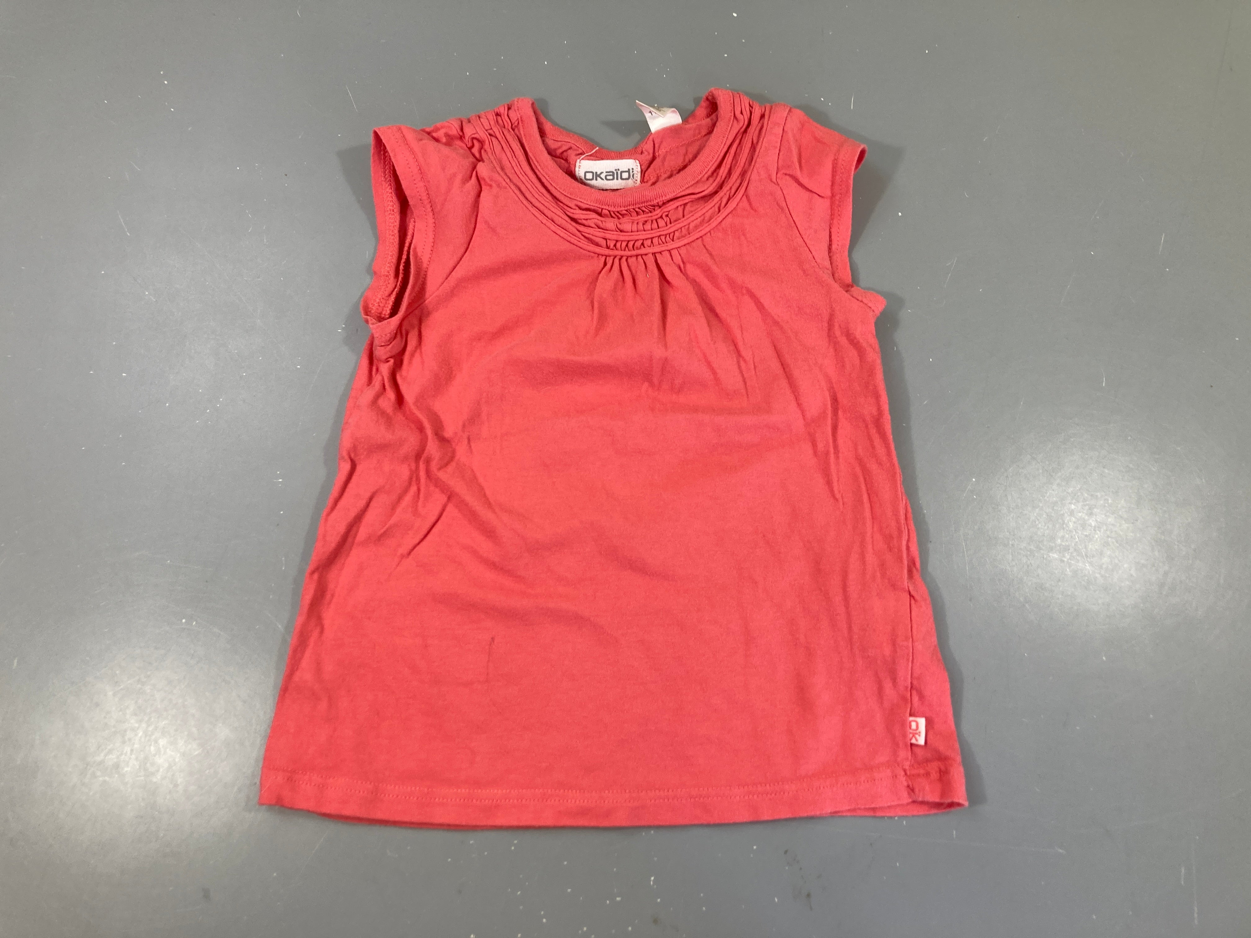 T-shirt s.m rose bord col
