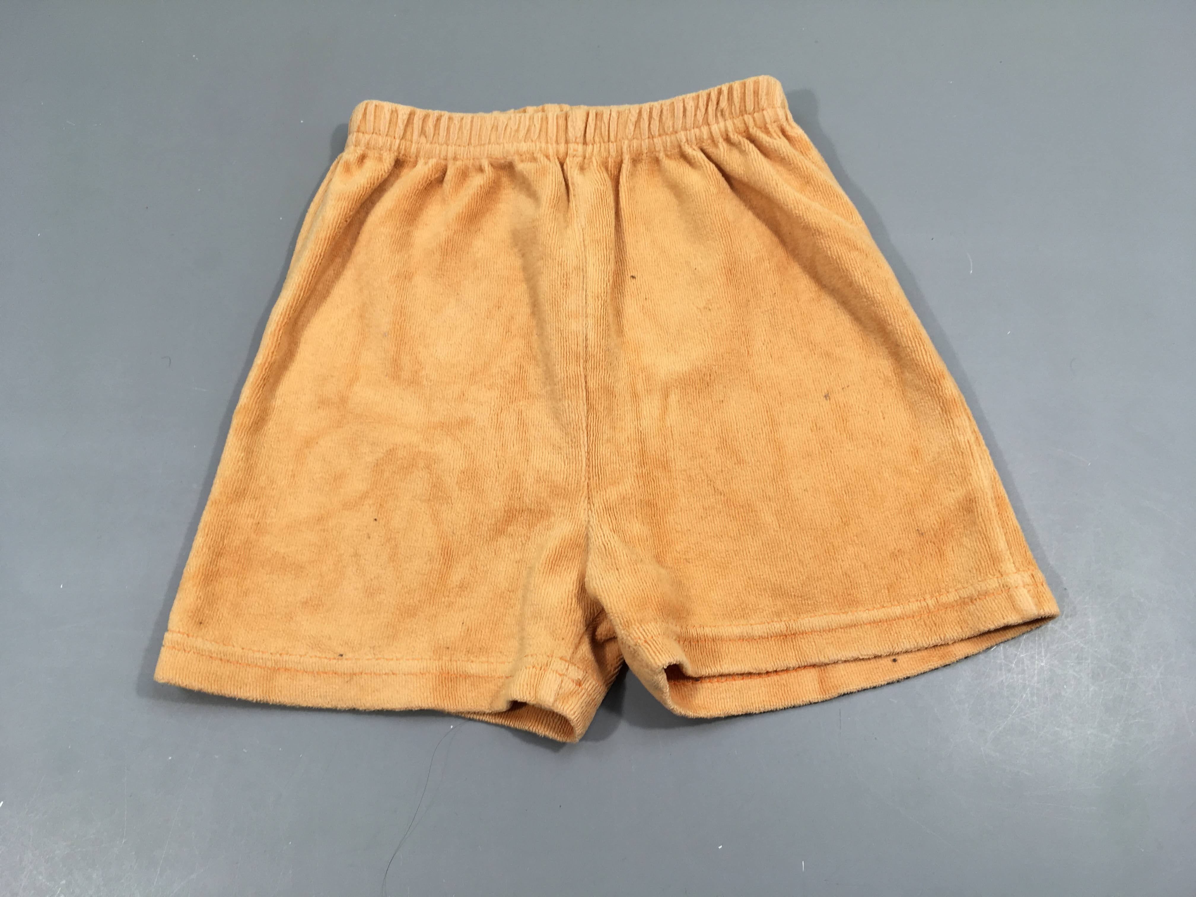 Short velours orangé