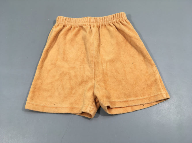 Short velours orangé, moins cher chez Petit Kiwi