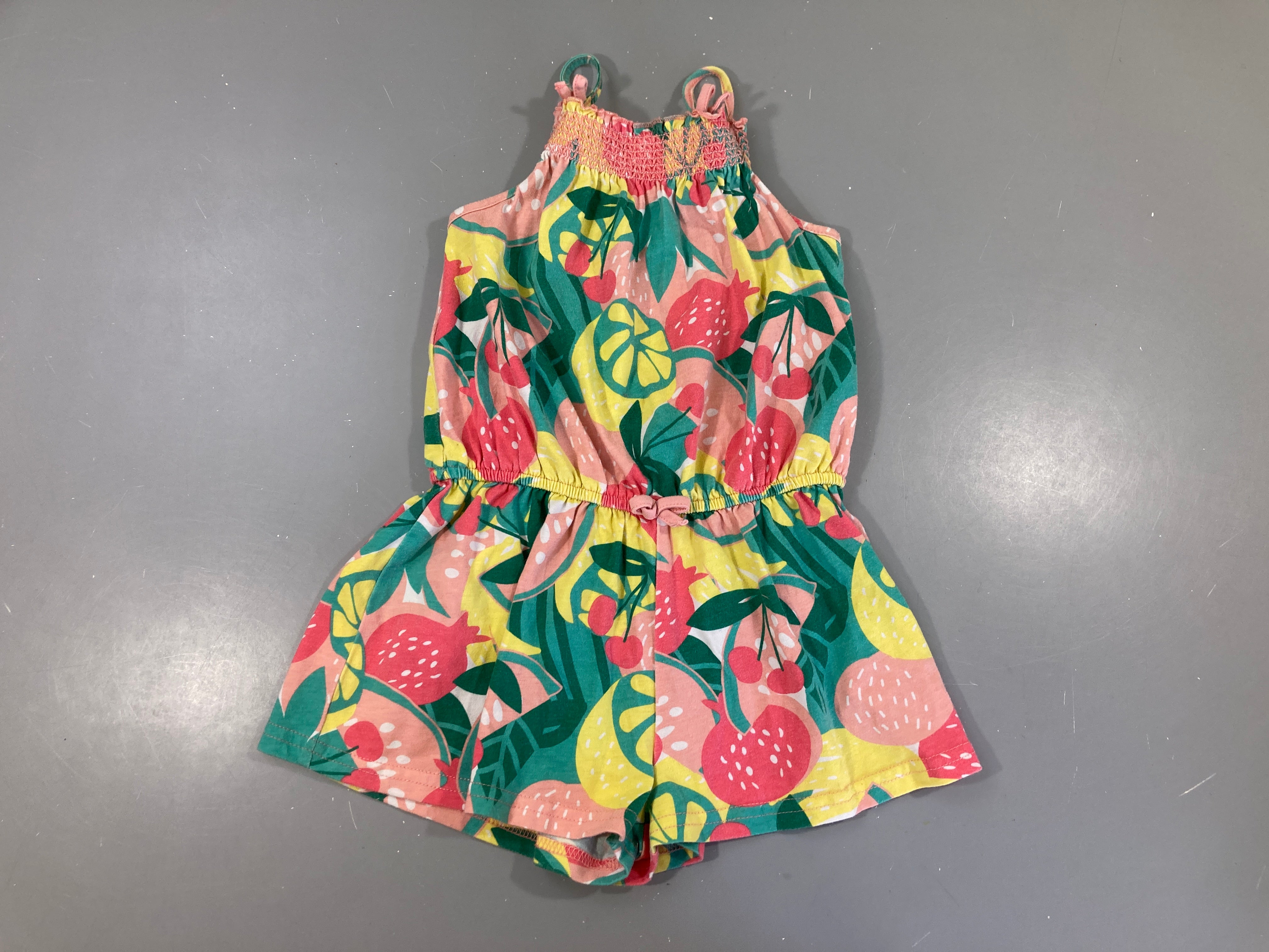 Combishort jersey blanc fruits Smoks
