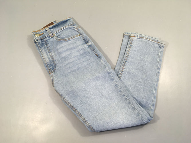 Pantalon denim clair slim, moins cher chez Petit Kiwi